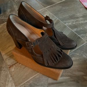 T strap Mary jane loafer heels - walkable chic professional and hot